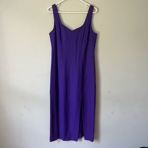 Vintage purple dress with slit